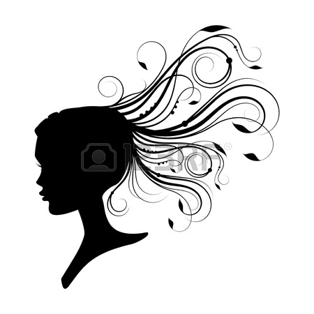450x450 Vector Woman With Flowers In Hair Royalty Free Cliparts, Vectors