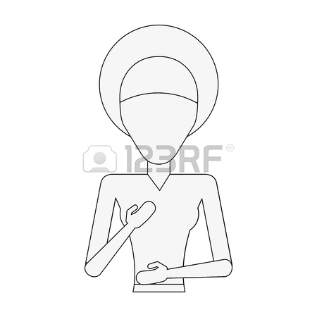 450x450 Woman With Dark Skin With Afro Hair And Headband Avatar Icon