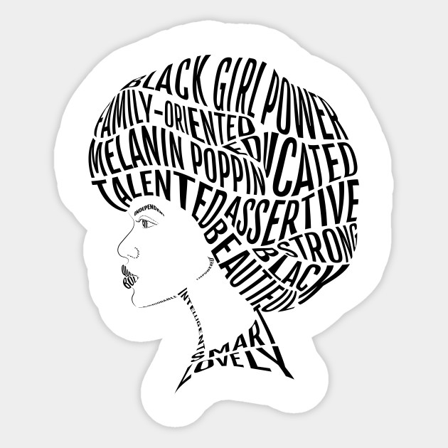 630x630 Afro Hair Word Art Design