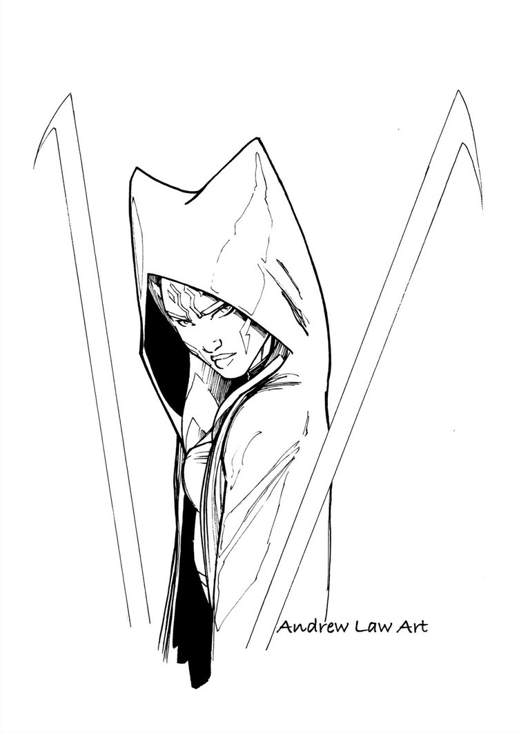 752x1063 Ahsoka Tano Fan Art Sketch By Andrewlawart