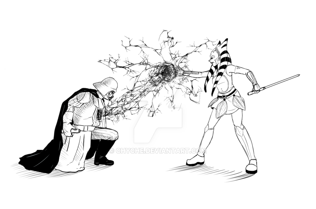 1024x678 Darth Vader And Ahsoka Tanotwilight By Chyche