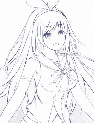 320x417 Today's Sketch. Kizuna Ai Chan! Virtual Youtuber. Instagram