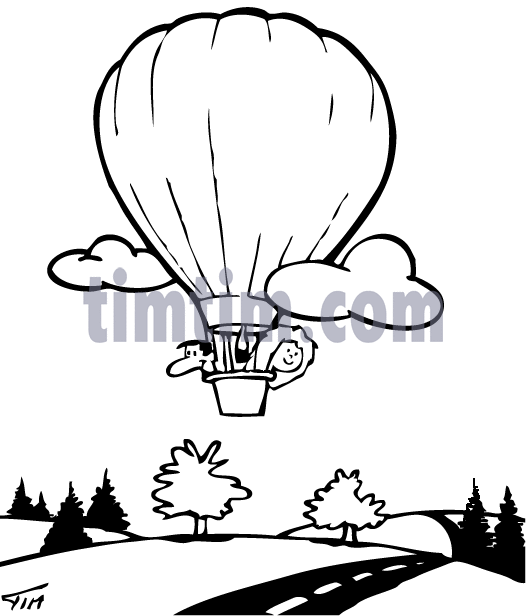 526x616 Free Drawing Of Hot Air Balloon Bw From The Category Trains