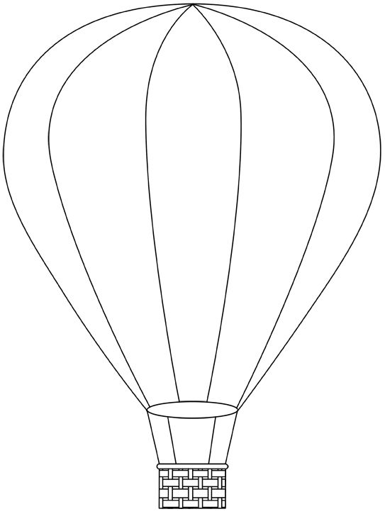 543x725 Hot Air Balloon Printable Digital Images From Birds Cards