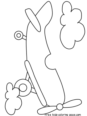 282x377 Printable Propeller Airplane Coloring Pages For Kidfree Printable