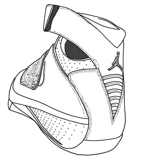 Air Jordan 11 Drawing at GetDrawings | Free download