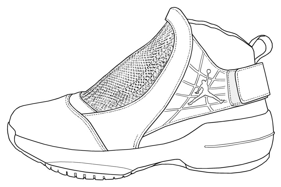 Air Jordans Drawing at GetDrawings | Free download