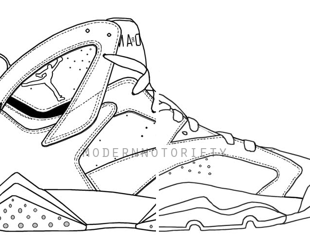 634x497 Air Jordan 7 Drawing How To Draw Jordans 13 Provincial Archives