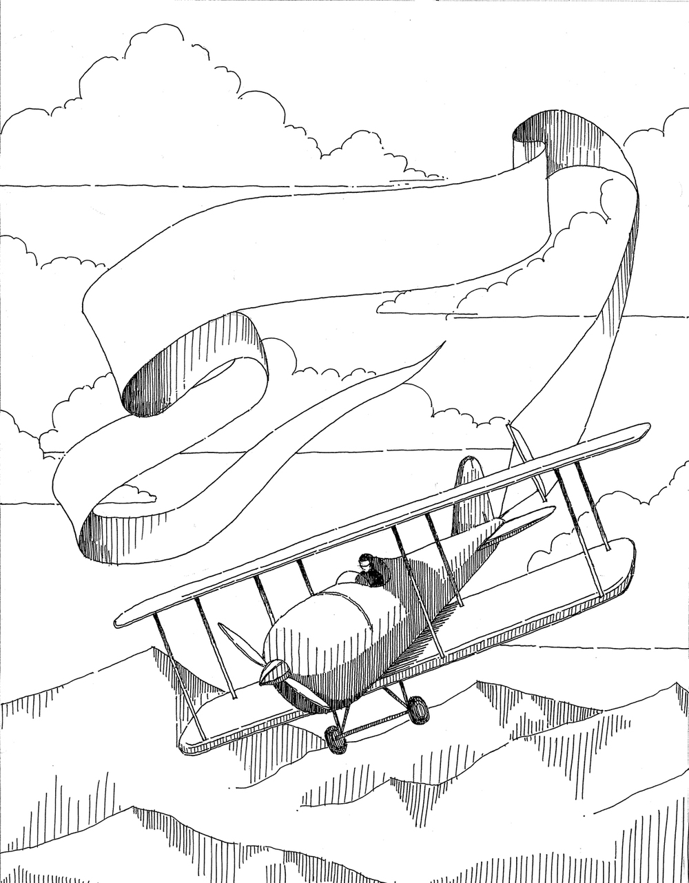 1000x1282 Airplane Towing Banner (11x14) Naomi Leeman