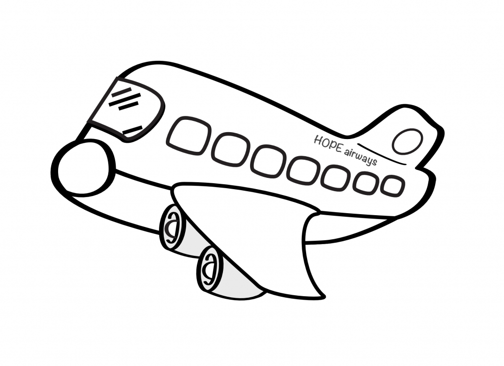 1024x745 Drawing Of An Airplane Draw A Plane Real Easy
