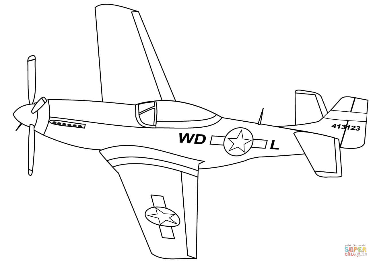 1300x919 Drawn Airplane Mustang