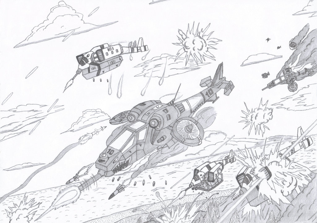 1024x721 Airborne Landing By Zaku1986