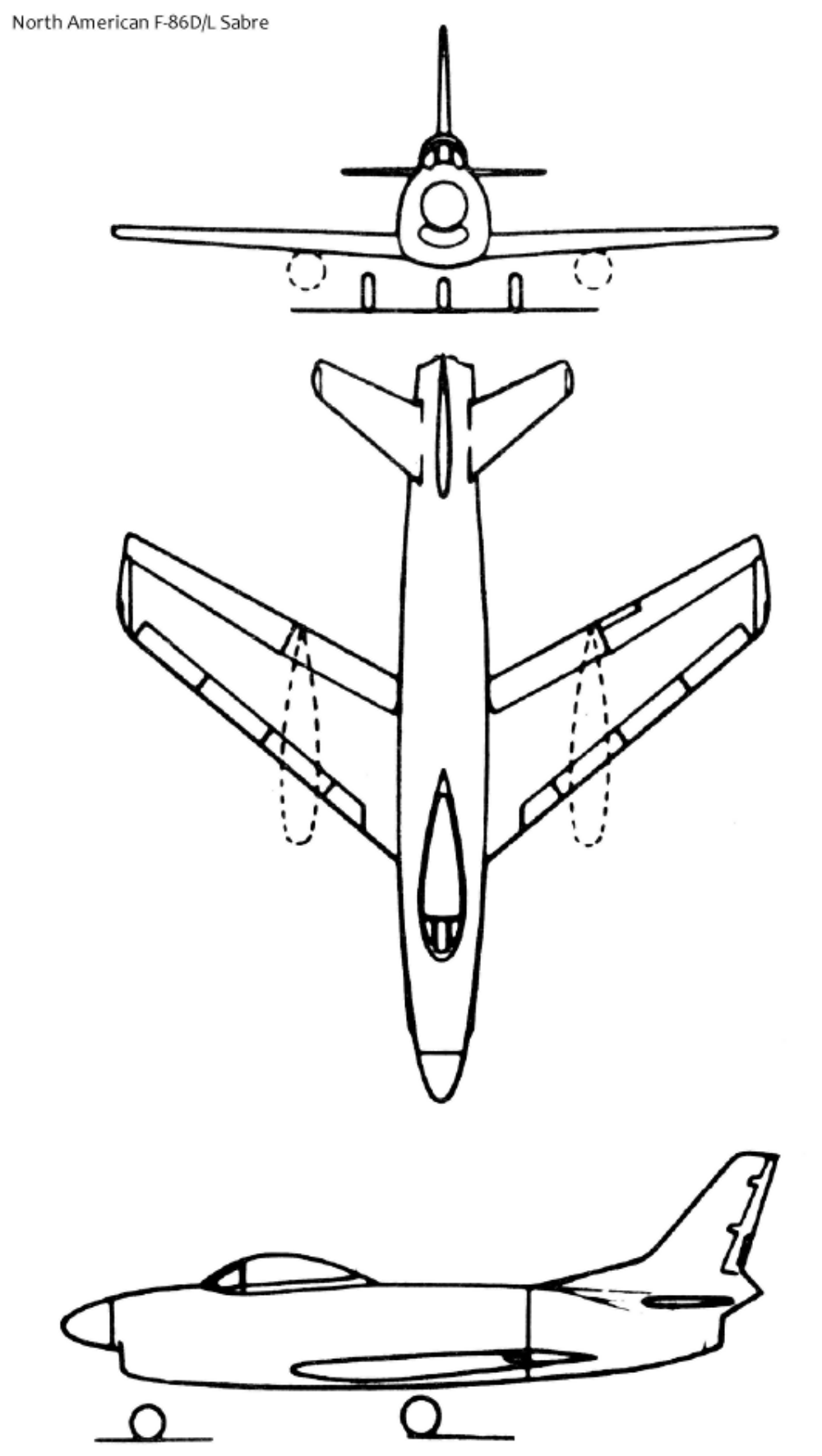 1000x1771 Filenorth American F 86dl Sabre Line Drawings.svg