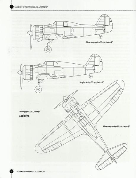 459x601 Prototypy Pzl.38 Wilk, Pzl.50 Jastrzab I Projekty (Plz.38