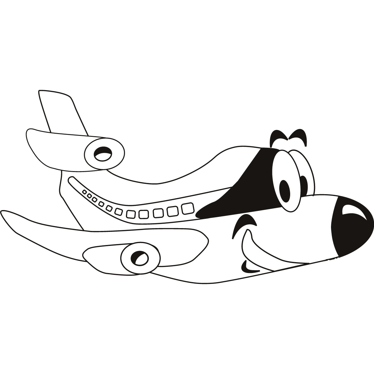 Airplane Cartoon Drawing at GetDrawings | Free download