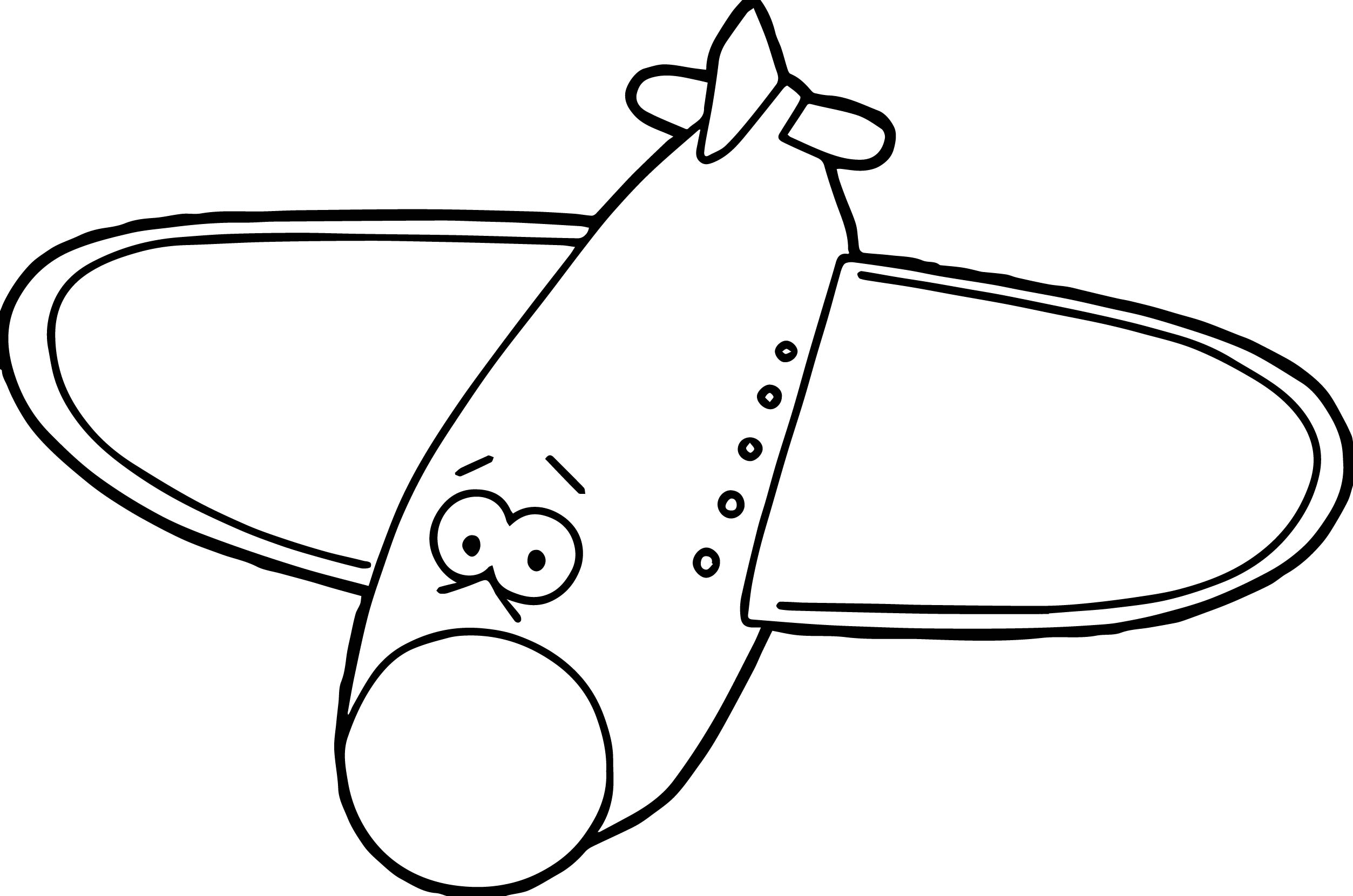 2506x1660 Comic Cartoon Airplane Coloring Page Wecoloringpage