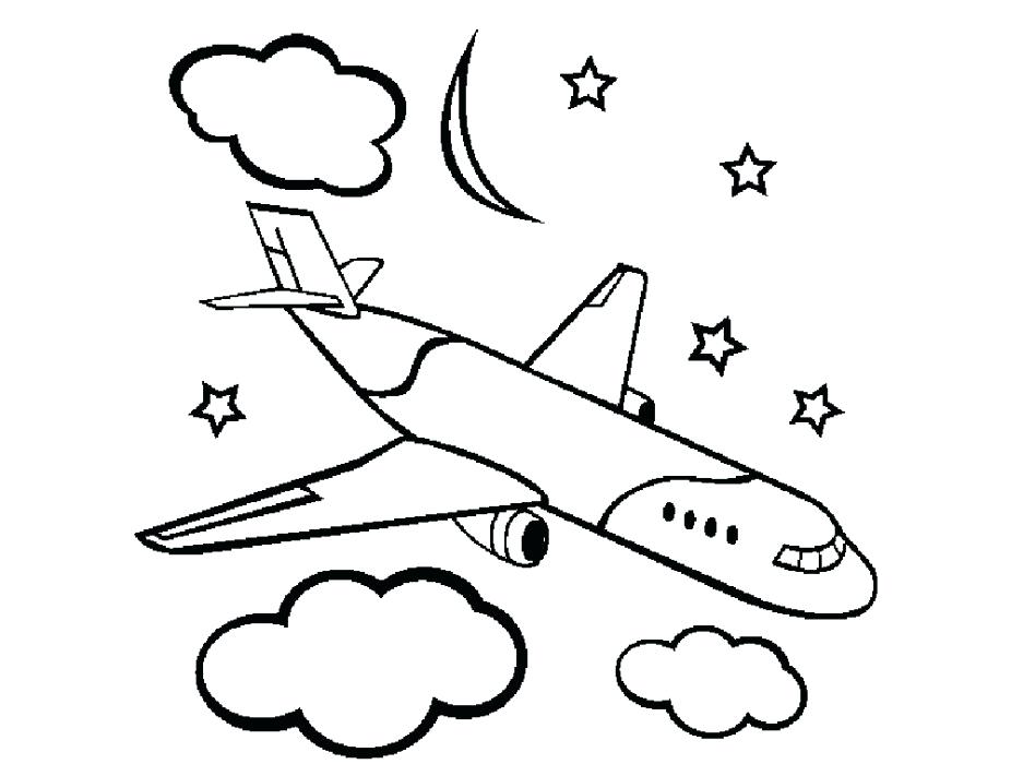 948x711 Airplane Coloring Pages Together With Airplane Line Art Free