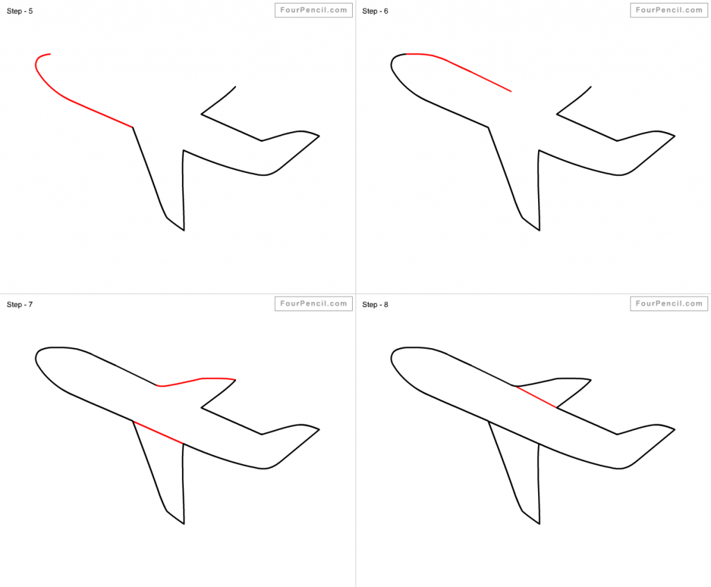 1024x845 How To Draw A Airplane Step By Step How To Draw Aeroplane For Kids