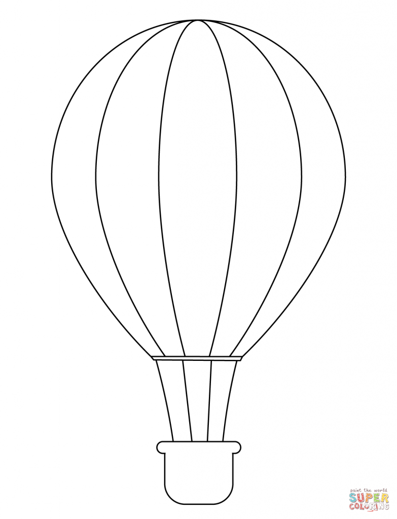 783x1024 Hot Air Balloon Drawing How To Draw A Hot Air Balloon Step Step