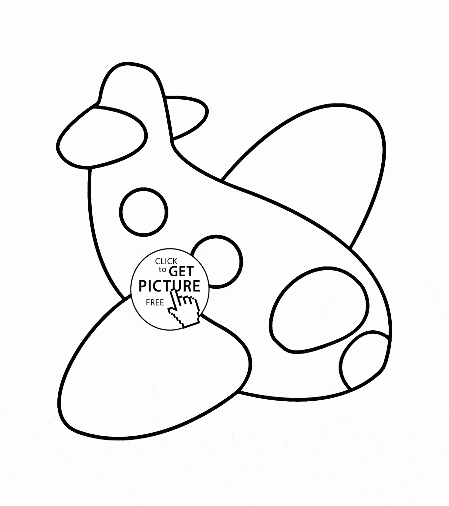 1480x1668 Simple Plane Coloring Page For Preschoolers, Transportation