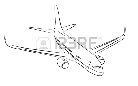 Airplane Drawing Top View at GetDrawings | Free download