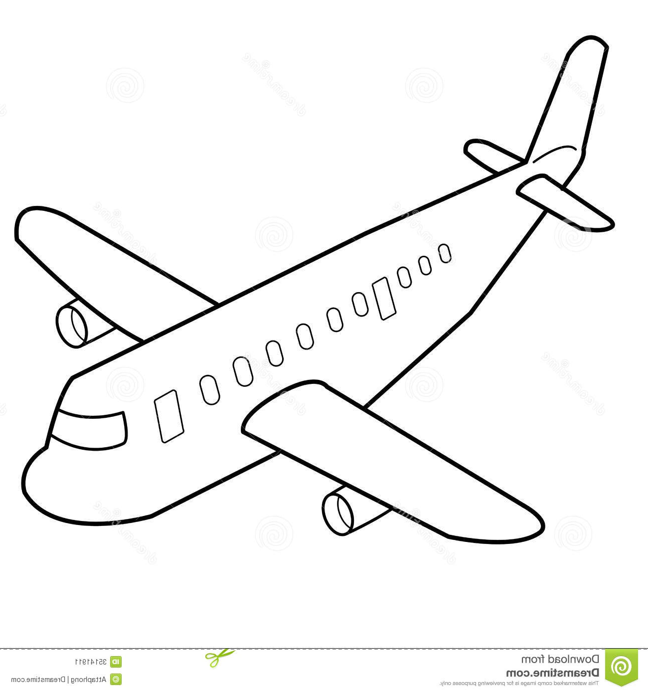1300x1390 Cartoon Drawing Of Airplane