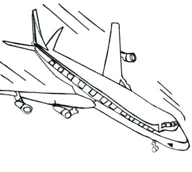 383x343 Airplane Coloring Sheet Drawn Aircraft Coloring Page 4 Aircraft
