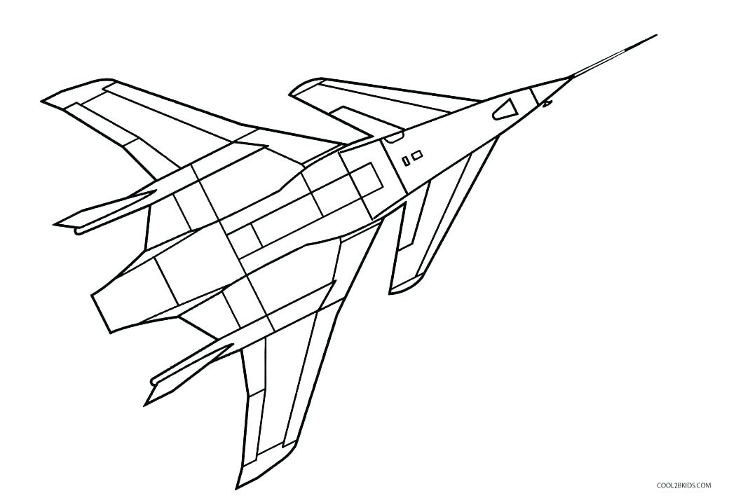 Airplane Outline Drawing at GetDrawings | Free download