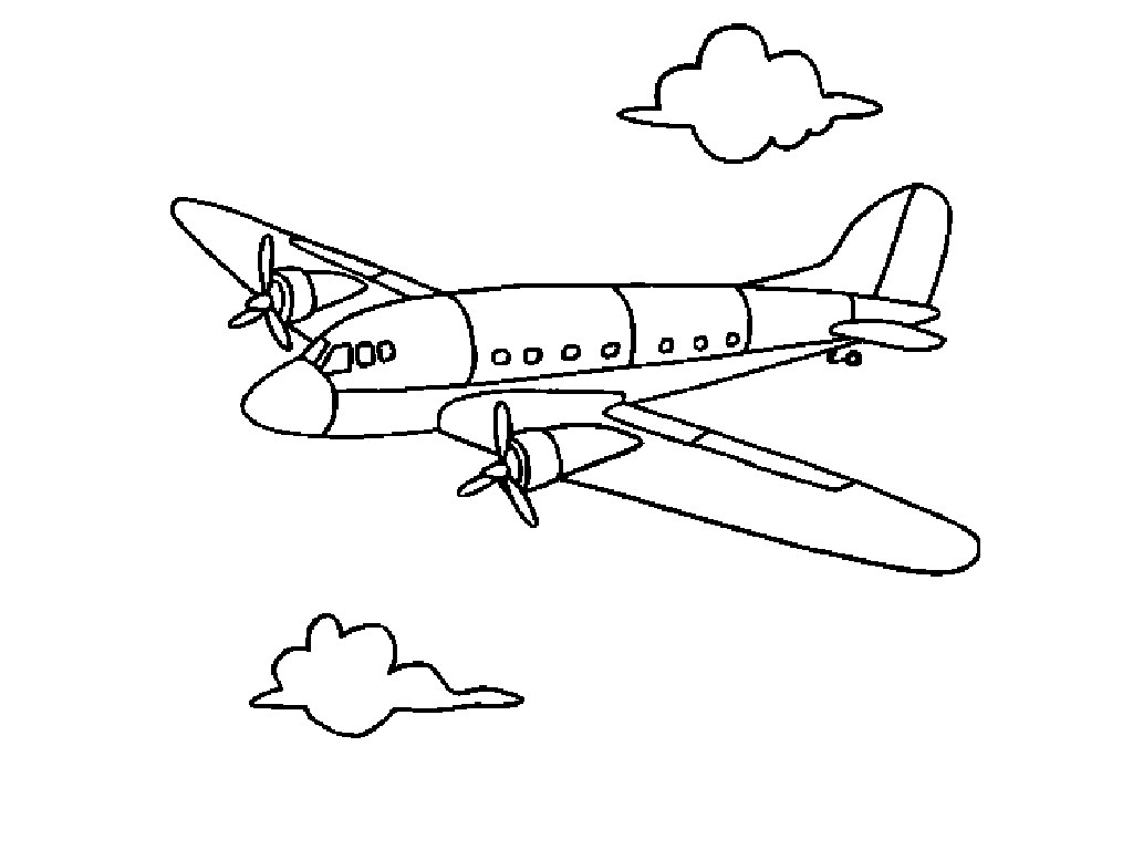 1024x768 Aeroplane Coloring Page Coloring Page For Kids