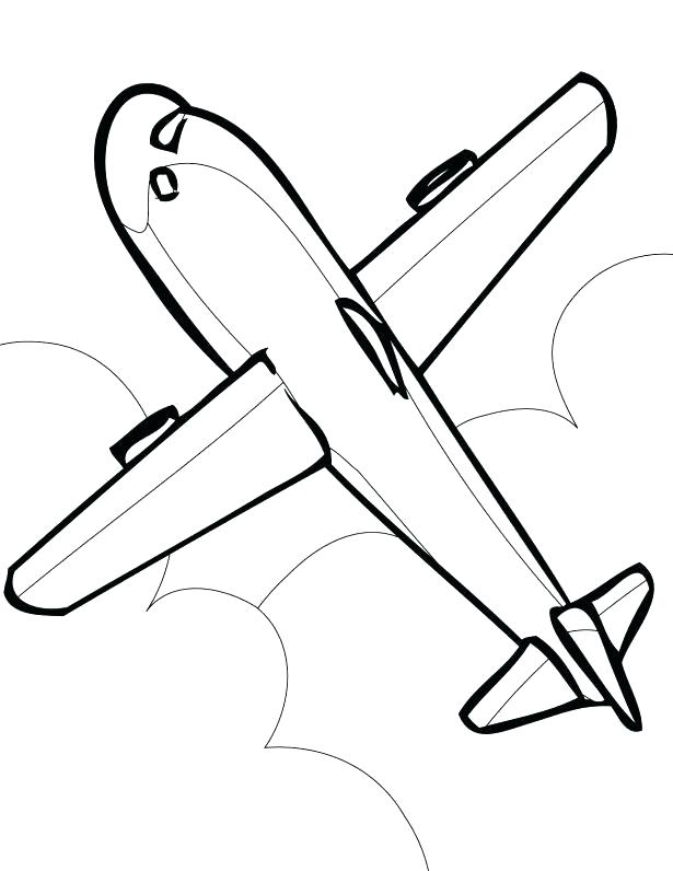615x796 Elegant Airplane Coloring Pages Free Download Printable For Kids