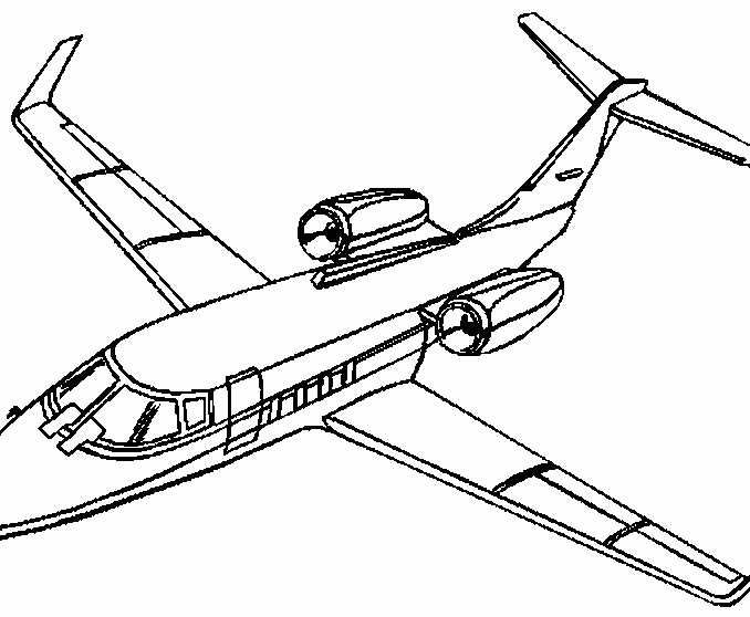 678x558 Airplane Coloring Book Coloring Page
