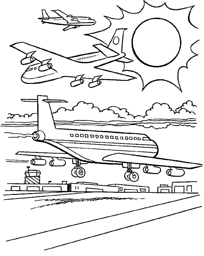 652x817 Coloring Pages Airport
