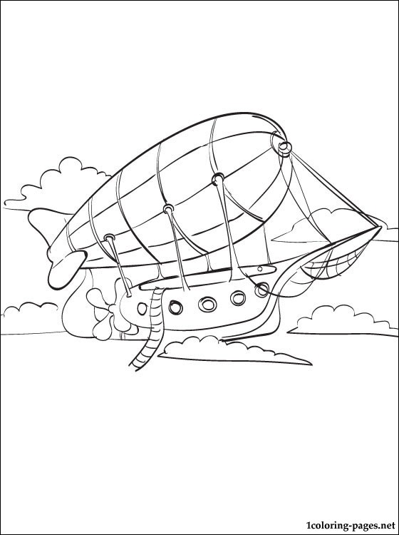560x750 Airship Coloring Page Coloring Pages