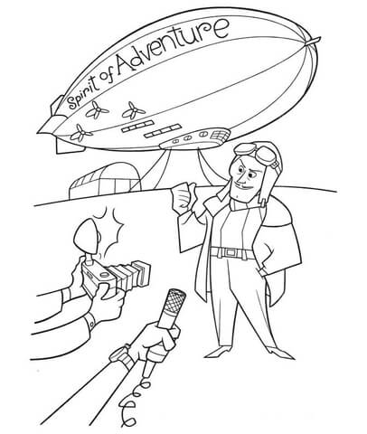 406x480 Spirit Of Adventure Airship Coloring Page Free Printable