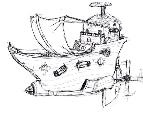 600x477 Airship Concept 1 By Arvalis