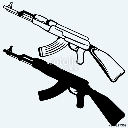 Ak 47 Drawing at GetDrawings | Free download