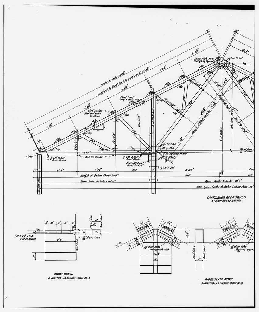 852x1023 File52. Photocopy Of Drawing Ammonia Leaching Plant Roof Truss