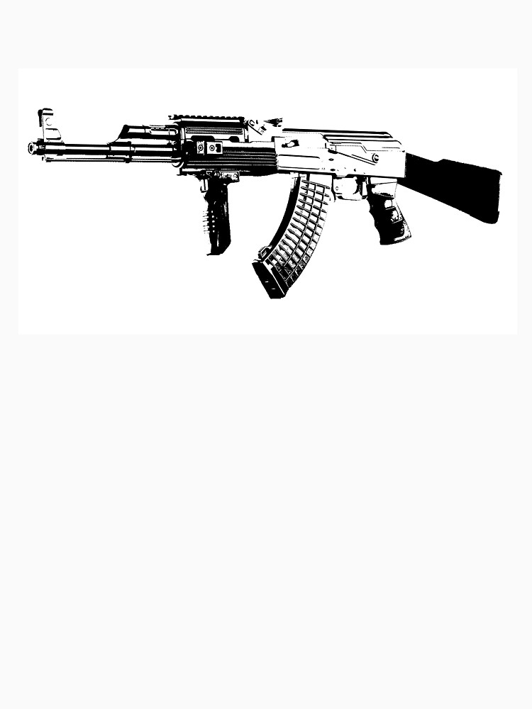 750x1000 Ak 47 Long T Shirt By Rcarts Redbubble