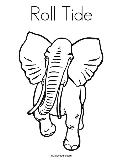 468x605 Roll Tide Coloring Page