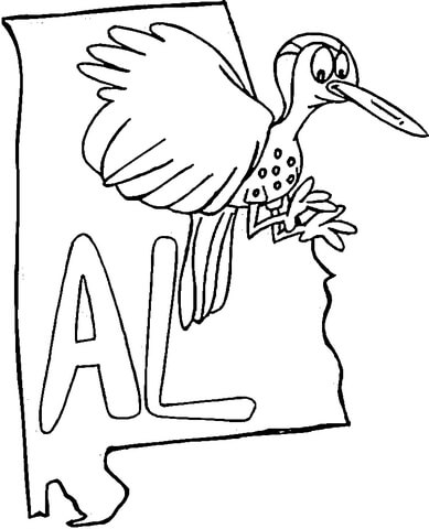 389x480 Alabama Map Coloring Page Free Printable Coloring Pages