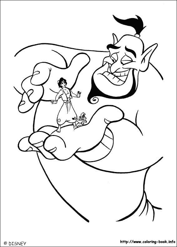 567x794 Aladdin Coloring Picture Disney's Princess Coloring Pages