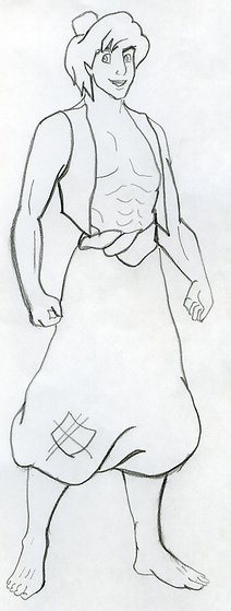 212x559 How To Draw Aladdin 7 Steps (With Pictures)