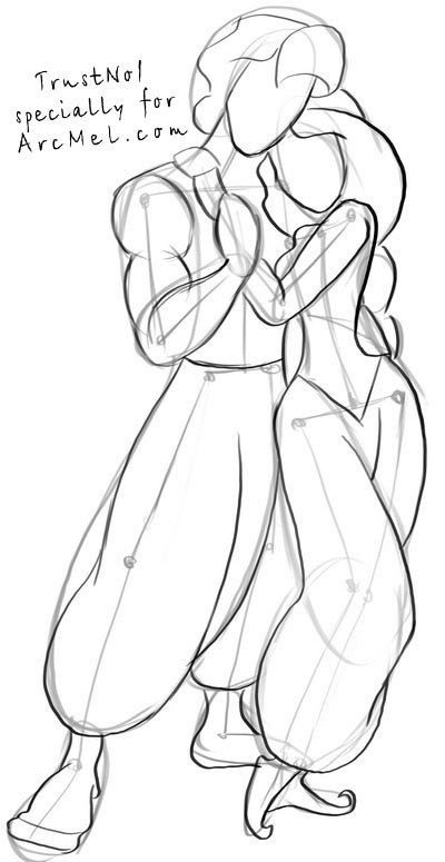 400x775 How To Draw Aladdin Step By Step