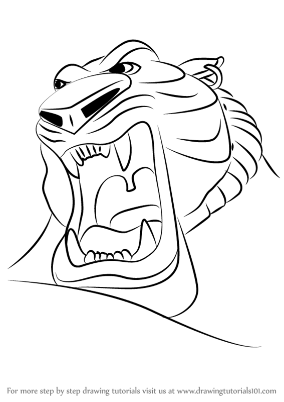 567x800 Learn How To Draw Tiger God From Aladdin (Aladdin) Step By Step