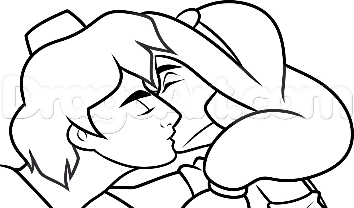 1235x726 Aladdin And Jasmine Drawing How To Draw Aladdin And Jasmine, Step