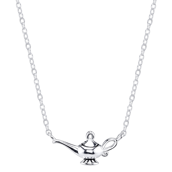 600x600 Disney Sterling Silver Aladdin Magic Lamp Necklace