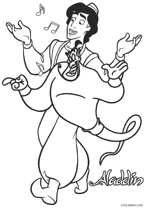 607x871 Printable Disney Aladdin Coloring Pages For Kids Cool2bkids