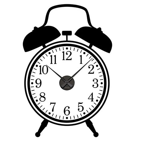 600x600 Alarm Clock Wall Sticker