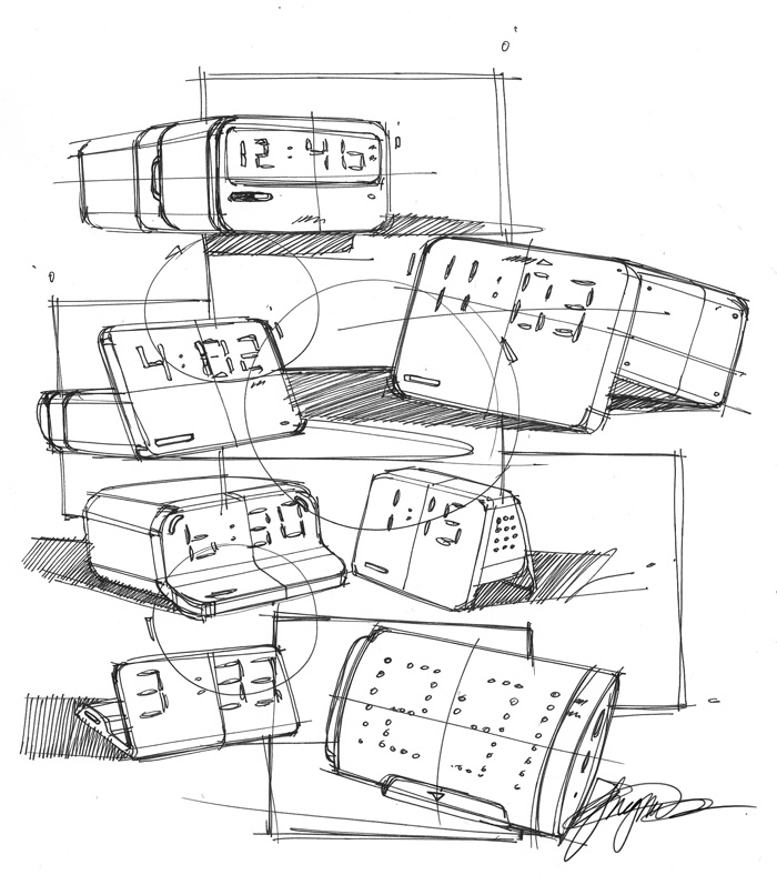700x797 Sketch A Day 154 Alarm Clock Scribbles Sketch A Day Sketches