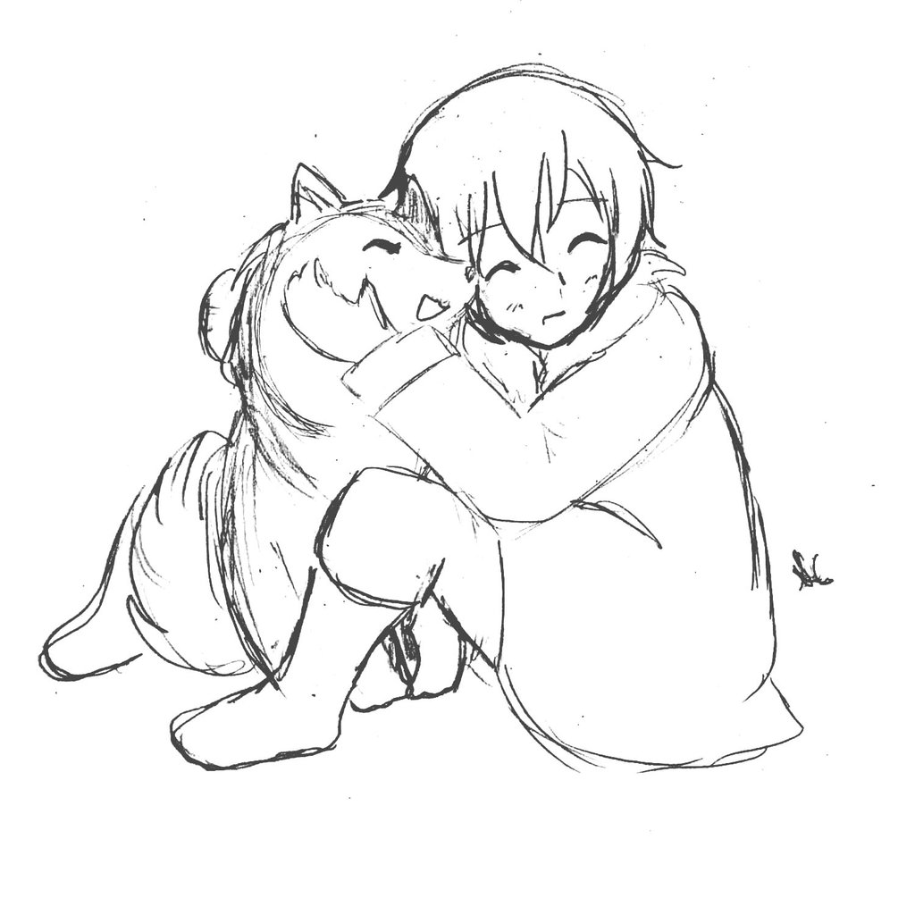 1024x1024 Sketch Of My Hetalia Oc Alaska And His Husky Siku By